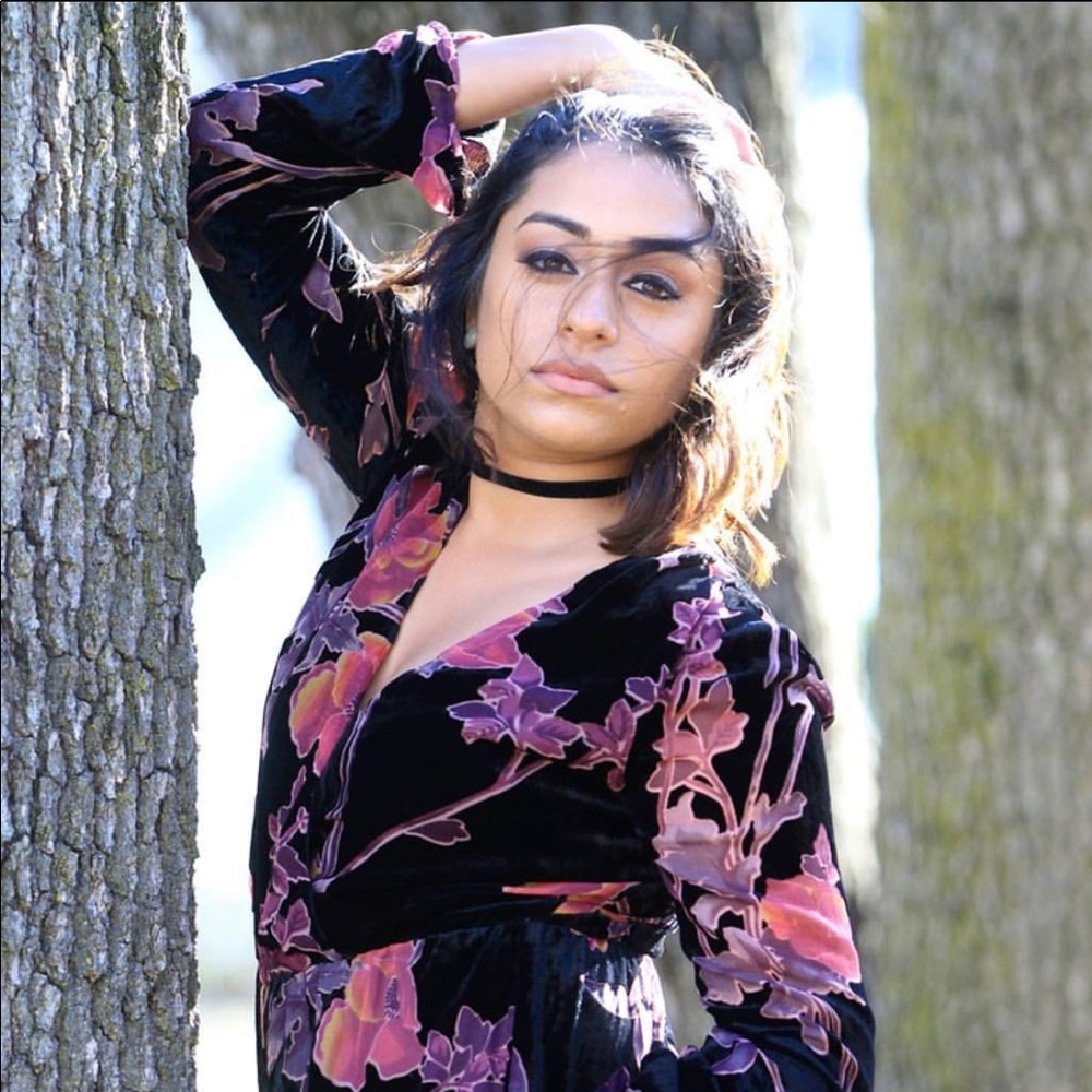 Velvet long sleeve romper